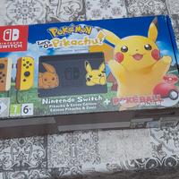 Nintendo switch let's go pikachu + accessori 