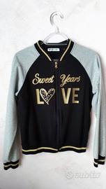 Felpa nera e grigia ragazza 13 14 anni  Sweet Year