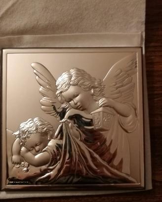 Idea per battesimo Angelo custode ARGENTO Sovrani