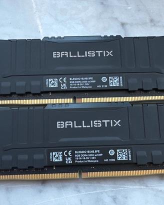 RAM DDR4 16GB (2x8GB) Crucial Ballistix 3000MHz