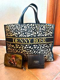 Borse Denny Rose + portafoglio Guess e Betty Boop