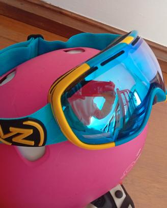Maschera e casco snowboard 