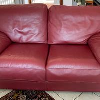 Coppia divani usati in vera pelle