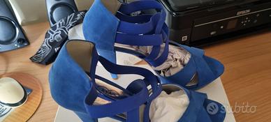 Scarpe blu outlet aperte