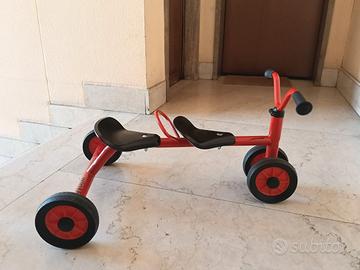 Bici triciclo tandem per bambini