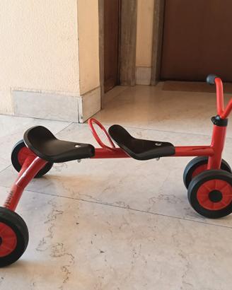 Bici triciclo tandem per bambini