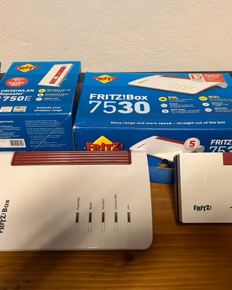 Router Fritz!Box 7530 Repeater 1750E Repeater 1200