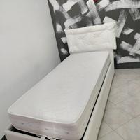 Letto singolo contenitore con materasso