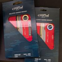 2x kit ram ddr4 16gb (8x2) 3600mhz crucial
