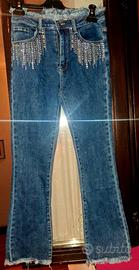 Jeans skinny borchie