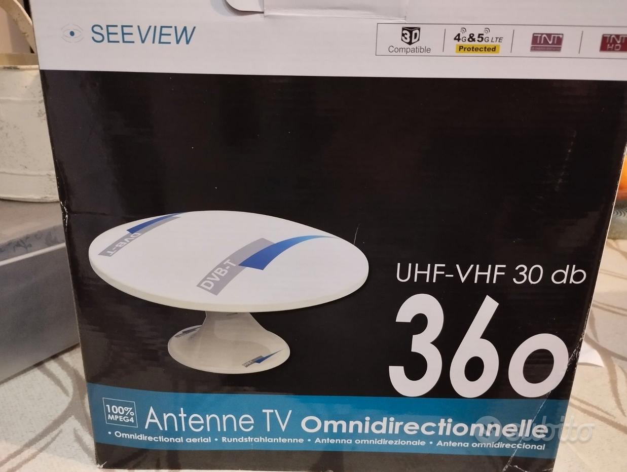 Antenna TV Portatile Uso interno Per Digitale Terrestre VHF UHF  Omnidirezionale 