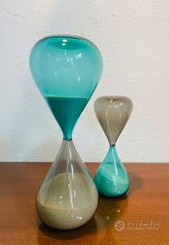 Coppia di Clessidre produzione Venini