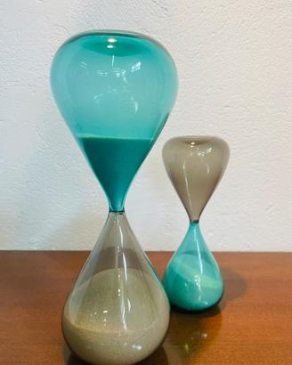 Coppia di Clessidre produzione Venini