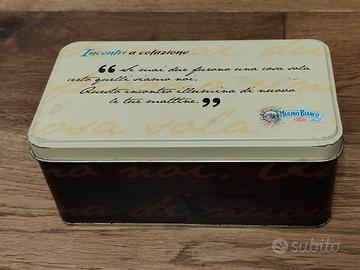 scatola Latta biscottiera Mulino bianco 