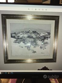 Quadro originale Manlio Bacosi.  Olio su tela.