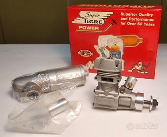 Motore SuperTigre G34 C/L con marmitta silenziata