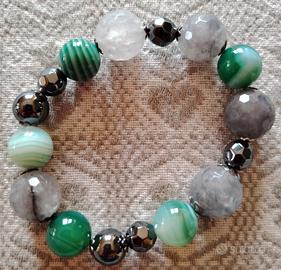 bracciale arg. con pietre dure