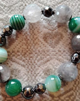 bracciale arg. con pietre dure