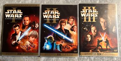 3 Dvd Saga Star Wars I II e III