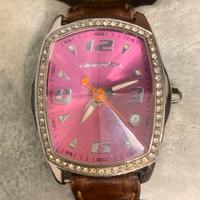 Orologio vintage Chronotech 7504LS quadrante rosa