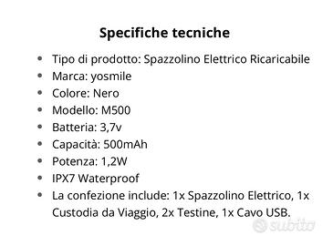 Spazzolino elettrico