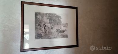 quadro con cornice Empfang Im Schloss – dimensioni