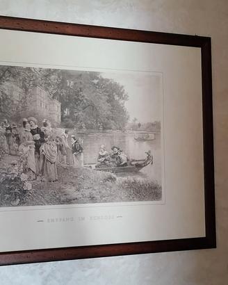 quadro con cornice Empfang Im Schloss – dimensioni