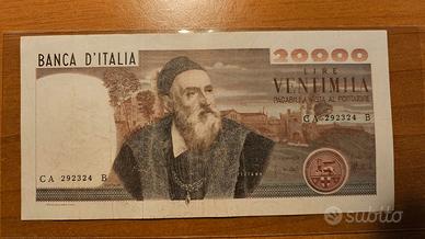 Lire 20.000 lire Tiziano. Decreto 21-02-1975 Rara