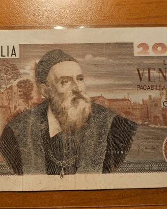 Lire 20.000 lire Tiziano. Decreto 21-02-1975 Rara