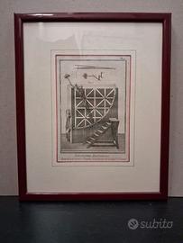 Coppia di incisioni in cornice