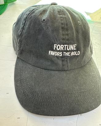 Cappellino vintage "Fortune Favors The Bold"