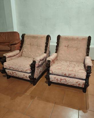 Coppia poltrone Vintage Barocco