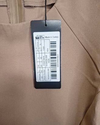 Vestito beige con spalline