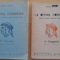 Due libri La Divina Commedia (Purgatorio-Paradiso)