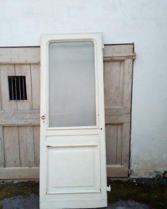 porte in legno, con vetro, da restaurare