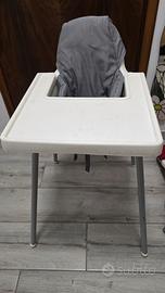 seggiolone IKEA e seggiolino da tavolo CHICCO