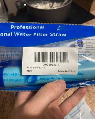 Filtro acqua portatile campeggio