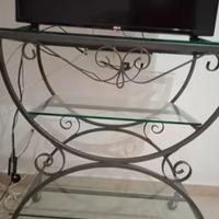 porta TV in ferro battuto 