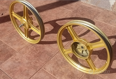 Cerchi dorati piaggio ciao si bravo