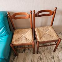 Sedie impagliate (2 pezzi) €30