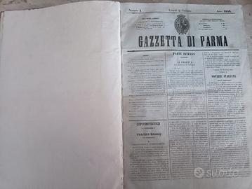 Raccolta Gazzetta di Parma 1854 - 1 semestre