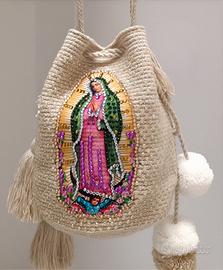 👜 BORSA ARTIGIANALE DELLA VERGINE – FATTA A MANO 