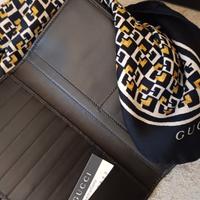 Set portafoglio e foulard Gucci originali 