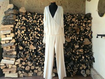Camicia seta e pantalone avorio Sportmax Max Mara 