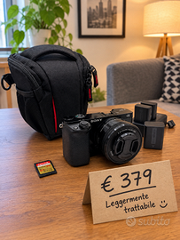 Sony A6000 + 16-50 OSS + 3 batterie + caricatore