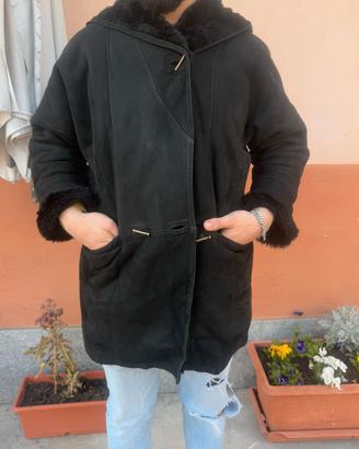 montone shearling vera pelle 