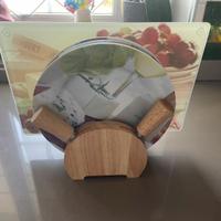 🧀 Set da formaggi in ceramica e vetro con coltelli