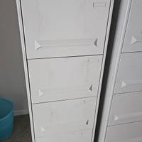 n. 2 cassettiere in alluminio 