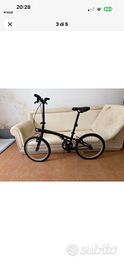 Bicicletta pieghevole con accessori