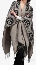 mantella V°73 reversibile in jacquard da donna